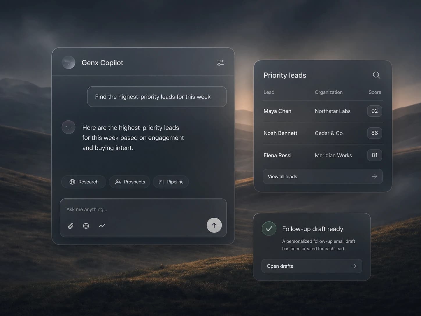 Agentic execution inside the Gen-X workspace